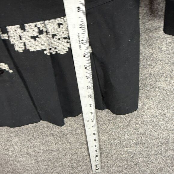 Scott Taylor Blazer Women XL Black Floral Button Up Collared 3/4 Sleeve Lined - Picture 5 of 8